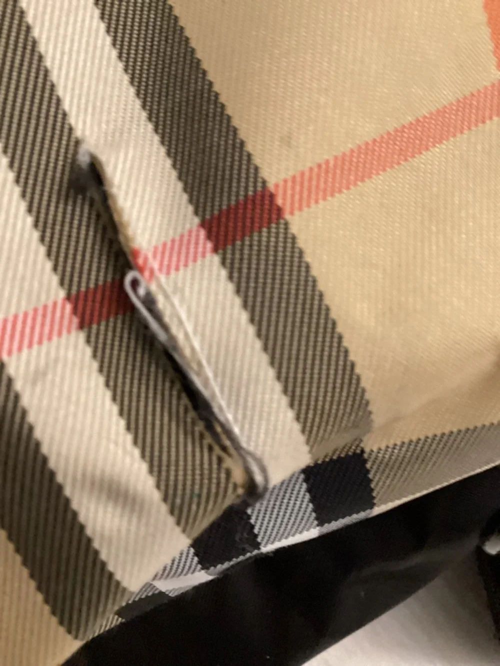Burberry Golf Canvas Nova Check Duffle  Bag FLAWED - Picture 7 of 16